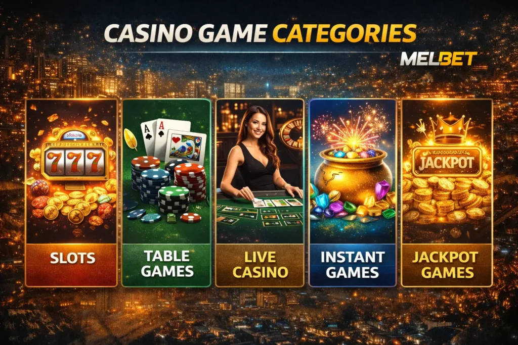 Melbet Casino games