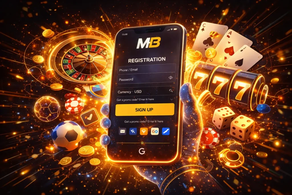 Melbet casino registration image