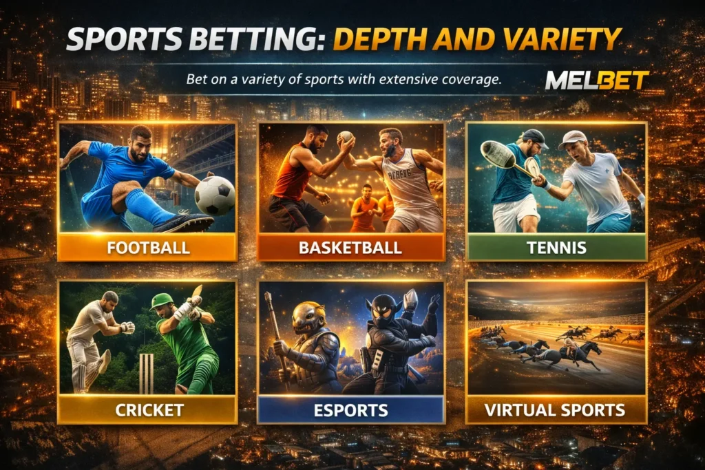 Melbet sport variety