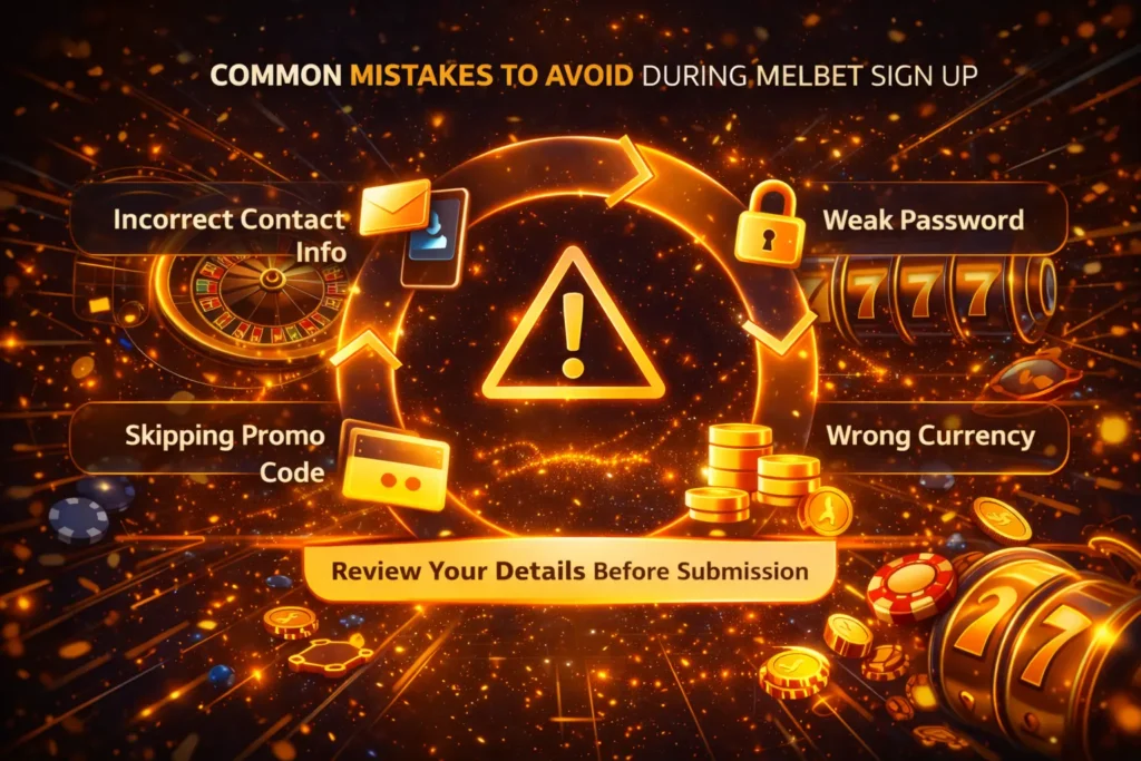 Melbet common mistake
